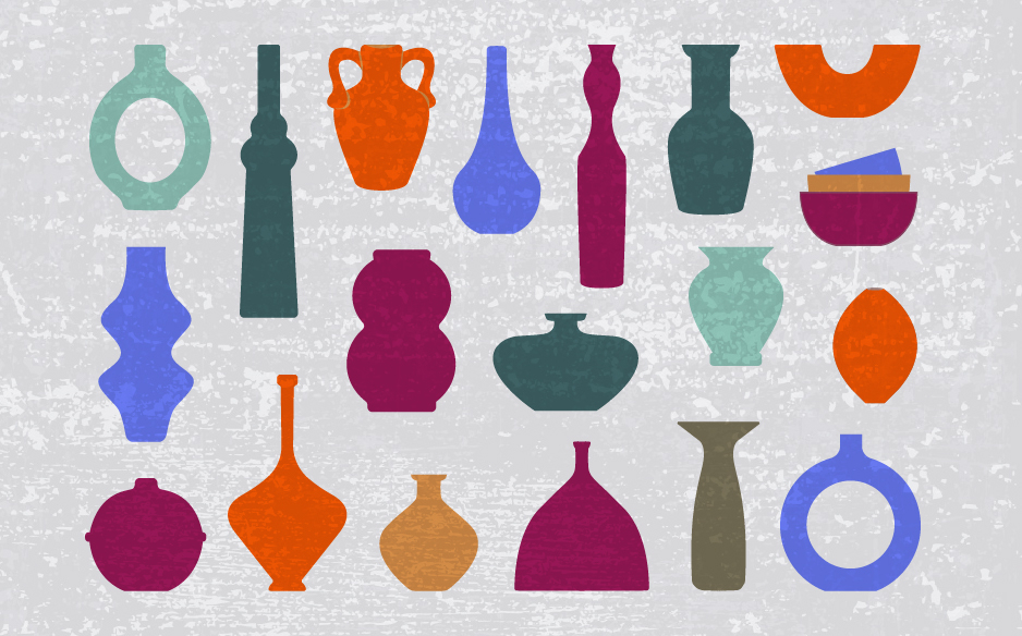 Dekorace porcelánu na Den Země